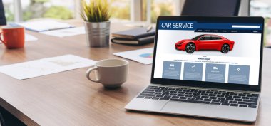 Car service website for online booking repair automobile garage technology snugly