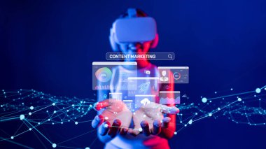 Sanal gerçeklikte içerik pazarlamasının gelecekteki temsilini araştırın, veri analizleri ve dinamik dijital bir ortamda belirlenen yenilikçi görselleştirme tekniklerini gösterin. XDMCP