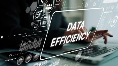 Modern Teknolojide Dijital Arayüzlerin Yenilikçi Görselleri ve Analiz Süreci Verileri Verimliliği. Asemptotik akıllı veri analitiği.