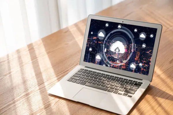 Mod uzak çalışma ve kişisel veri depolama için bulut hesaplama yazılımı