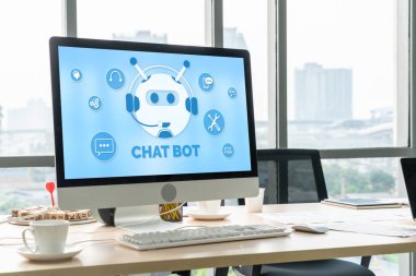 Müşteri sorularına otomatik olarak cevap veren mod çevrimiçi iş için Chatbot yazılım uygulaması