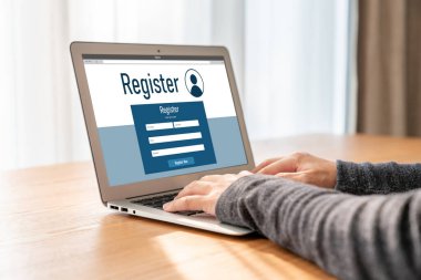İnternet sitesinde mod form doldurmak için çevrimiçi kayıt formu