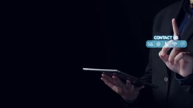 İşletme iletişimi ve ağ çözümlerini resmetmek için ideal bir dijital 