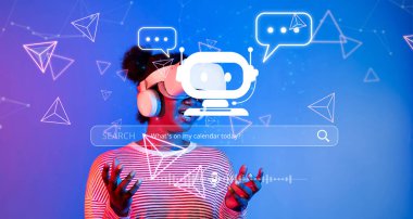 Sanal gerçekliğin ve yapay zeka sohbet robotlarının bu canlı görüntüde entegrasyonunu, dijital iletişimi, kullanıcı deneyimini ve yenilikçi teknoloji unsurlarını keşfedin. XDMCP