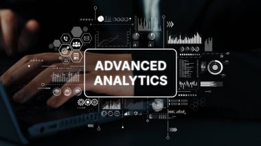 Gelişmiş Analitik Kavram, İşadamı İşlemci İşlem Bilgileri ile Grafikler ve Veri Görselleştirmeleri yoluyla İfade Edilmiştir. Asemptotik akıllı veri analitiği.