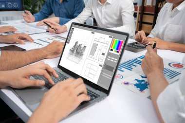 Mimari iş ve profesyonel tasarımcı için mimari tasarım canlı yazılım uygulaması