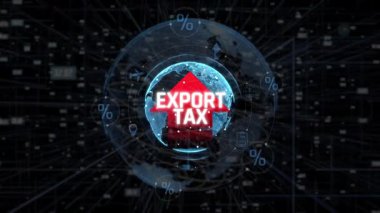 Küresel Etki ve Dijital Ağ Arkaplan Temsilcisi Uluslararası Ticaret ve Gümrük Vergisi Dinamiklerini Dışarıya Aktar. Sevkiyat.