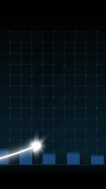 İma edici grafik grafiğindeki iş büyümesi konsepti pazarlama satışlarının gelecekteki hedefe arttığını gösteriyor. Şirket işlerinin yükselmesi için mükemmel bir mali durum. Finans ve para 3B oluşturma .