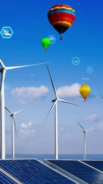 Çevre koruma teknolojisi ve yenilenebilir doğal kaynaklardan gelen temiz enerji ve güçle küresel sürdürülebilir ESG 'ye yaklaşmak