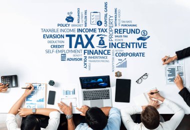Vergi stratejileri, gelir vergisi, teşvikler ve kurumsal finans düzenlemelerini araştırmak için finansal tablolar ve veriler kullanan çeşitli profesyonellerden oluşan bir ekip. Dostluk