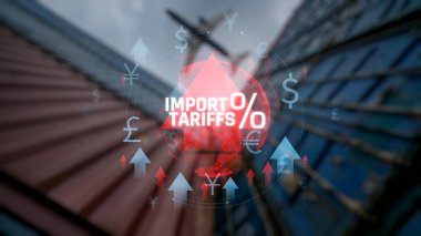 Gümrük İthalatı ve Ekonomik Etki Arkaplanda Uluslararası Oklarla Ticaret ve Konteynırları İthal Etkisi. Sevkiyat.