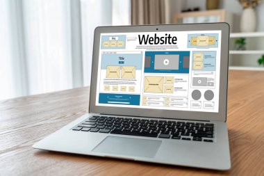 Web sitesi tasarım yazılımı çevrimiçi perakende ticaret ve e-ticaret için rahat bir şablon sağlar