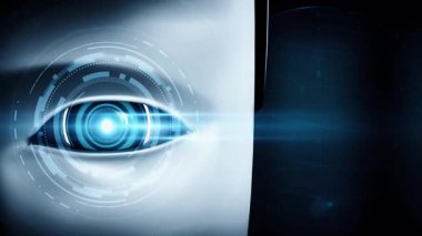 Internet connection controlled by AI robot huminoid and machine learning process to analyze data connectivity and cyber security . 3D rendering .