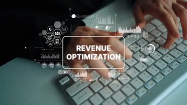 İş Performans Geliştirme için Elleri Klavyede Optimizasyon Grafikleri ve Veri Analitiği Görselleri ile Yazıyor. Asemptotik akıllı veri analitiği.