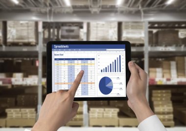 Spreadsheet document information financial startup concept. data and graphs in spreadsheet documents for online analysis project dashboard accounting digital snugly