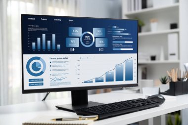 İş veri paneli, pazarlama stratejisi planlaması için iş zekası analizi sunar. Müşteri taleplerini analiz etmek ve iş dünyasının geleceğini önceden görmek için büyük veriler sunulur.