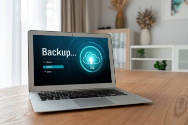 Yedek Depolama Verisi İnternet Teknolojisi İş Konsepti. Veritabanı depolama teknolojisi dosya aktarım paylaşımı, siber, büyük veri bilgileri, internet bankacılığı uygulaması indirme işlemi kolayca yapılır