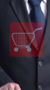 Omni channel technology of online retail business approach. Multichannel marketing on social media network offer service of internet payment channel, online retail shopping and omni digital app