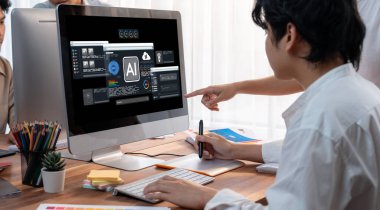 Yapay zeka teknolojisini çalıştırmak için komut mühendisi ve kullanıcı kolaylığı için üretici yapay zeka yardımcı araçları insanların yapay zeka hareketini teşvik ederek üretken yapay zeka fonksiyonları ile çalışmasına yardımcı olur