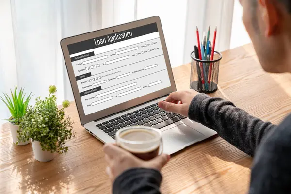 İnternet ağındaki mod dijital bilgi toplama için çevrimiçi kredi başvuru formu