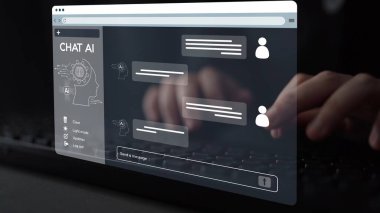 Yapay Zeka Asistanı Chatbot Prompt Mühendislik Tarafından Açıklanabilir Yapay Zeka Bilgileri ve Akıllı İş Desteği için LLM Derin Öğrenme Teknolojisi tarafından kontrol ediliyor. Muxer