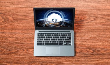 Mod uzak çalışma ve kişisel veri depolama için bulut hesaplama yazılımı