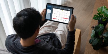 Kişisel düzenleyici ve çevrimiçi iş için mod zamanlama planlaması için bilgisayar yazılım uygulaması takvimiName