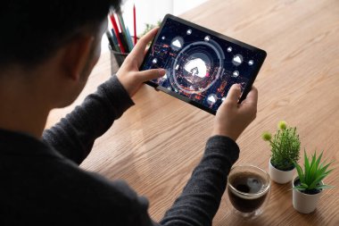 Mod uzak çalışma ve kişisel veri depolama için bulut hesaplama yazılımı