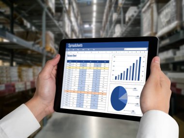 Spreadsheet document information financial startup concept. data and graphs in spreadsheet documents for online analysis project dashboard accounting digital snugly