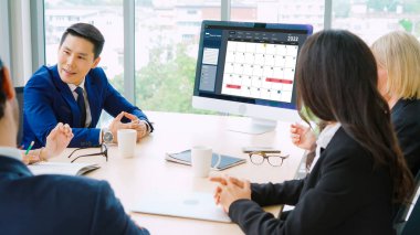 Kişisel düzenleyici ve çevrimiçi iş için mod zamanlama planlaması için bilgisayar yazılım uygulaması takvimiName