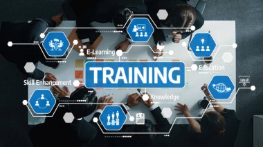 Yöneticinin yukarıdan görünüşü pazarlama fikrini yapışkan notlardan tartışır ve seçer. Bir grup iş adamı karar verip plan yaparken strateji hakkında konuşup fikir alışverişinde bulunuyor. Müdürlük. Dostluk