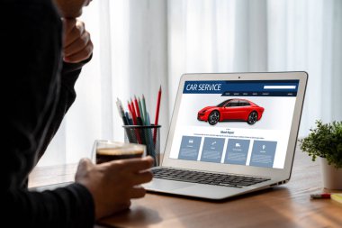 Car service website for online booking repair automobile garage technology snugly