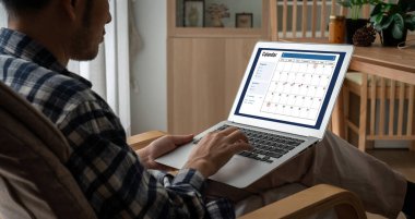 Kişisel düzenleyici ve çevrimiçi iş için mod zamanlama planlaması için bilgisayar yazılım uygulaması takvimiName