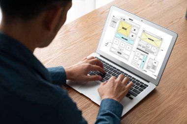Web sitesi tasarım yazılımı çevrimiçi perakende ticaret ve e-ticaret için model şablonu sağlar