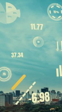 İş verileri analitik arayüzü akıllı şehrin üzerinde uçuyor ve iş zekasının geleceğini değiştiriyor. Stratejik plan için büyük verileri analiz etmek için bilgisayar yazılımı ve yapay zeka kullanılır .