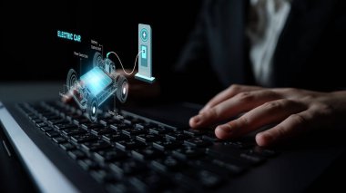 EV işlevselliğini ve enerji akışını anlamak için pil sistemi, çekiş motoru, kontrol üniteleri ve şarj istasyonunun yapısı