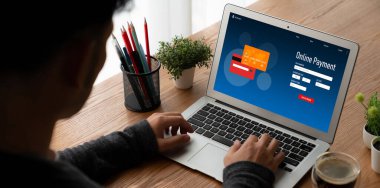 İnternet üzerinden modem para transferi için çevrimiçi ödeme platformu