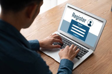 İnternet sitesinde mod form doldurmak için çevrimiçi kayıt formu