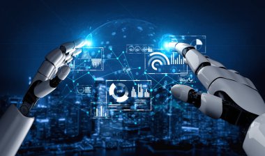 Yapay zeka, veri analizlerini öngörü modelleri, akıllı gösterge panelleri ve veri odaklı iş kararları için sanal asistan görüşleriyle yürütüyor. Kefil