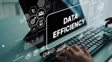 Modern Teknoloji ile Veri Verimliliğindeki Yenilikçi Kavramların Geleceğin Grafiklerini Göstermesi ve Kullanıcı Etkileşimi. Asemptotik akıllı veri analitiği.