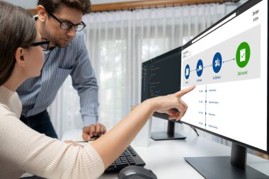 E-ticaret ve canlı çevrimiçi iş için malzeme taşıma ve teslimat izleme sistemi