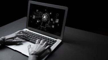 LLM Teknoloji, Büyük Veri, Makine Öğrenme, İş Desteği için Üretici AI, Geleceğin AI Teknolojisi ve Yapay Zeka Mühendisliği Asistan Beyin İşlemcisi. Latch