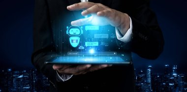 Yapay zeka sohbet robotu sanal asistan etkileşimini geliştirir. Yapay zeka sohbet robotu metni işler, kullanıcıları destekler, yapay zeka sohbet robotu cevapları sunar ve yapay zeka sohbet robotu akıllı iletileri etkinleştirir. Kefil