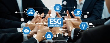 Ofis çalışanlarının el ele dizilmesi başarılı bir iş ortaklığı grubunu ve panoramik pankartta kamu işyerinde güçlü bir birlik takım çalışmasını sembolize ediyor. Kurnaz Dostluk