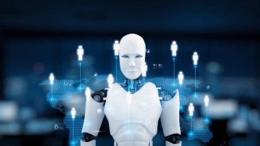 AI, yapay zeka kavrayışları, sanal asistan tanıtımları ve gelişmiş dijital iş bağlantıları ile insanların iletişim kurmasını sağlar. Çekirdek