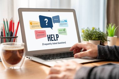 Help screen on the website provide answer to FAQ frequently asked question snugly with knowledge information and solution by customer support