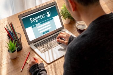 İnternet sitesinde mod form doldurmak için çevrimiçi kayıt formu