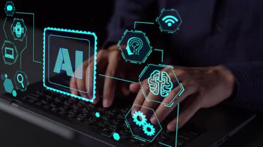 LLM Teknoloji, Büyük Veri, Makine Öğrenme, İş Desteği için Üretici AI, Geleceğin AI Teknolojisi ve Yapay Zeka Mühendisliği Asistan Beyin İşlemcisi. Thunk