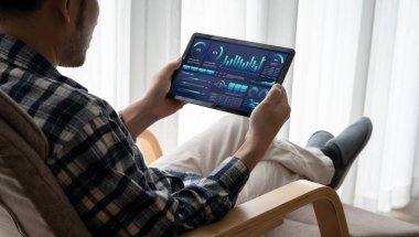 İş veri paneli, pazarlama stratejisi planlaması için iş zekası analizi sunar. Müşteri taleplerini analiz etmek ve iş dünyasının geleceğini önceden görmek için büyük veriler sunulur.