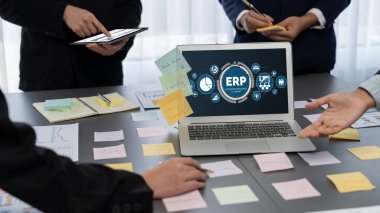 Pazarlama stratejisini planlamak için ERP girişimi kaynak planlama yazılımı